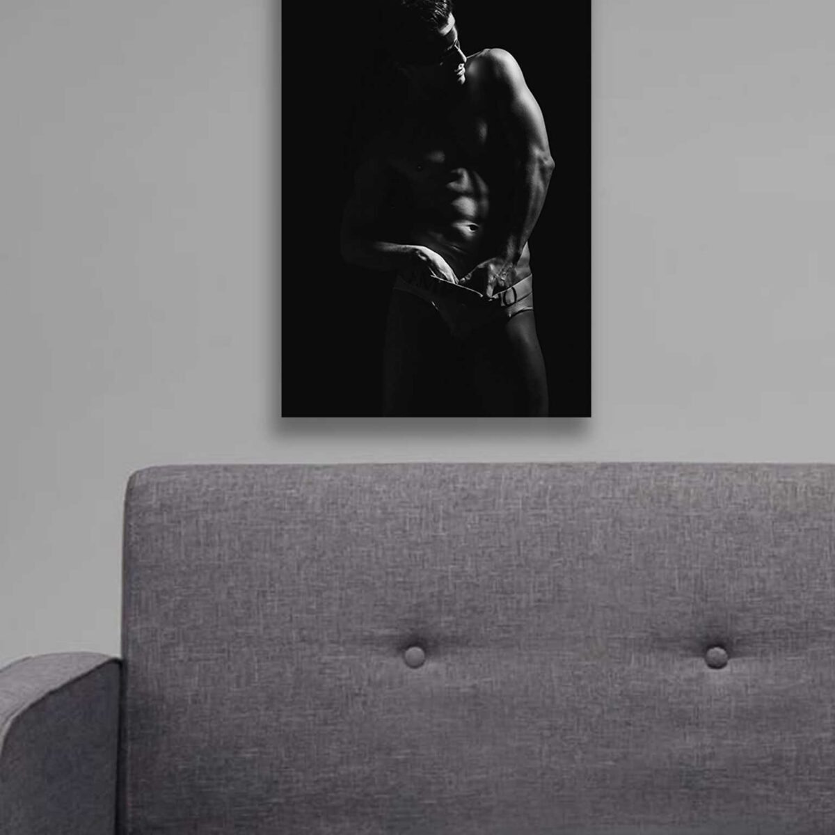 AluDibond-Männerakt-Augenbinde-Wandbild-Aludibond-Motiv1